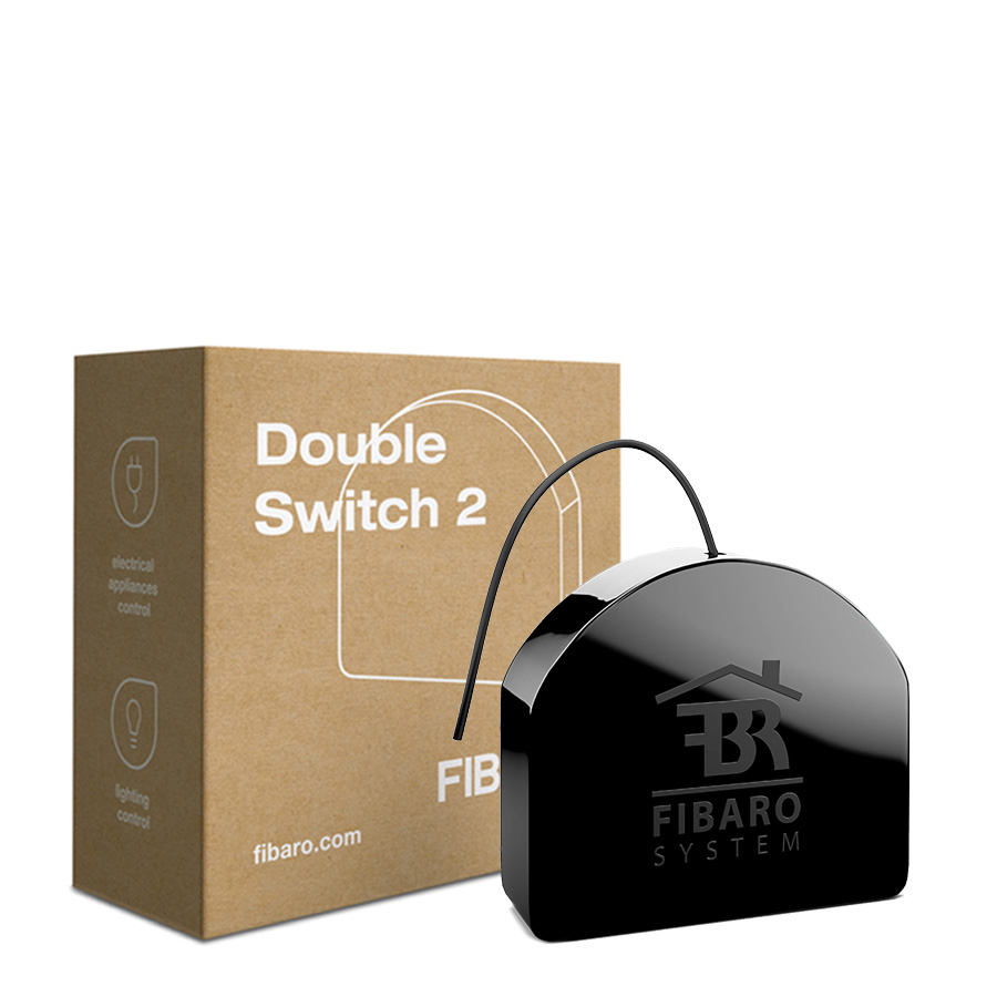 FIBARO Double Switch 2 Steuerung Dualer An/Aus-Schutz-Schalter Smart Home Z-Wave