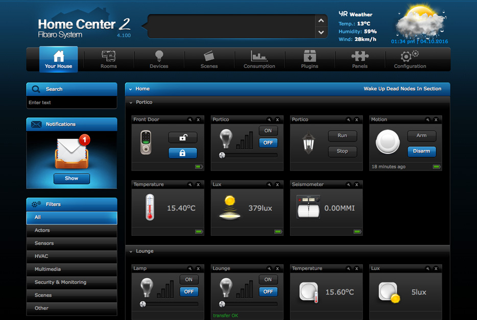 How to change Fibaro Home Center icons