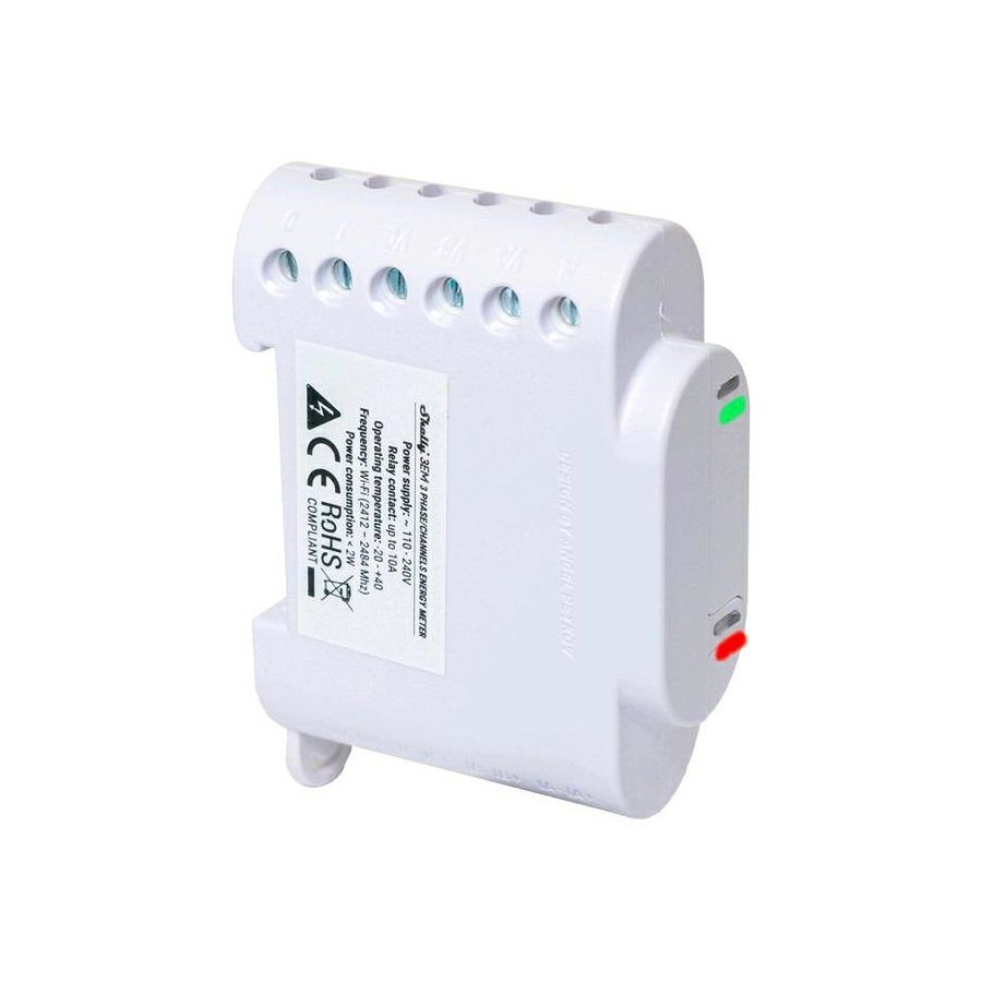 Shelly 3EM Wi-Fi 3 Phase Energy Meter - SmartHome