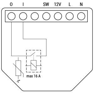 Shelly 1 Plus - Simplified internal schematics