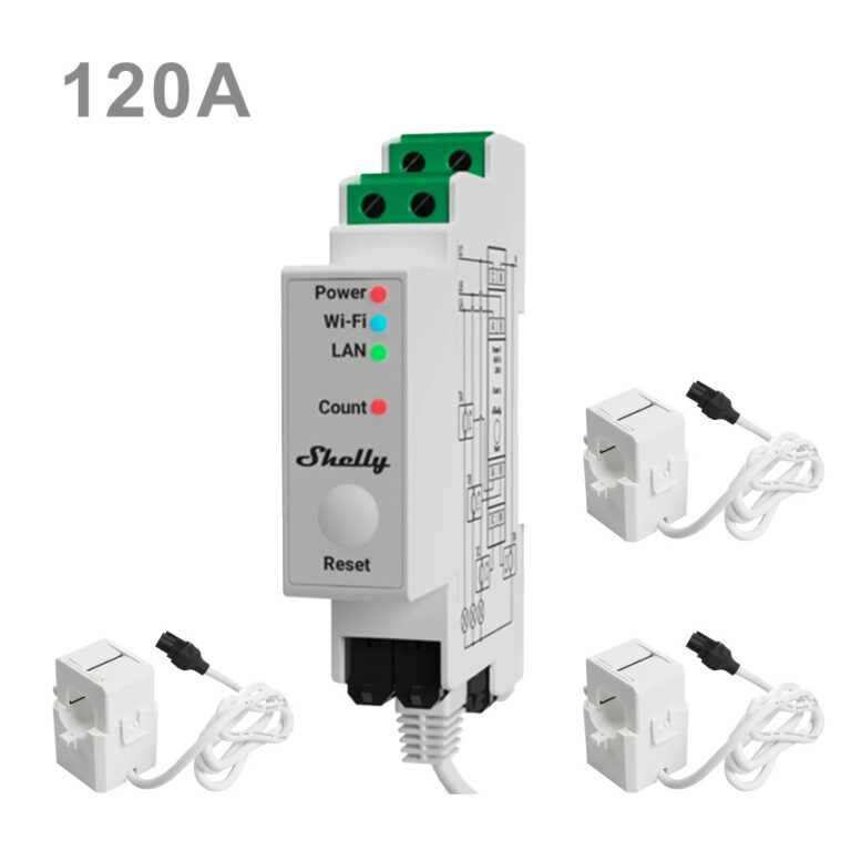 Shelly PRO 3EM Clamp (120A or 400A) Australia | SmartHome
