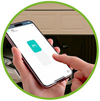 Smart garage door control from anywhere