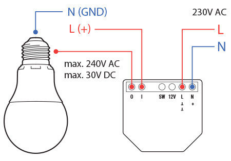 shelly-1-gen3-wiring-230v-without-switch-a